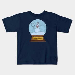 Snowcial Distancing Kids T-Shirt